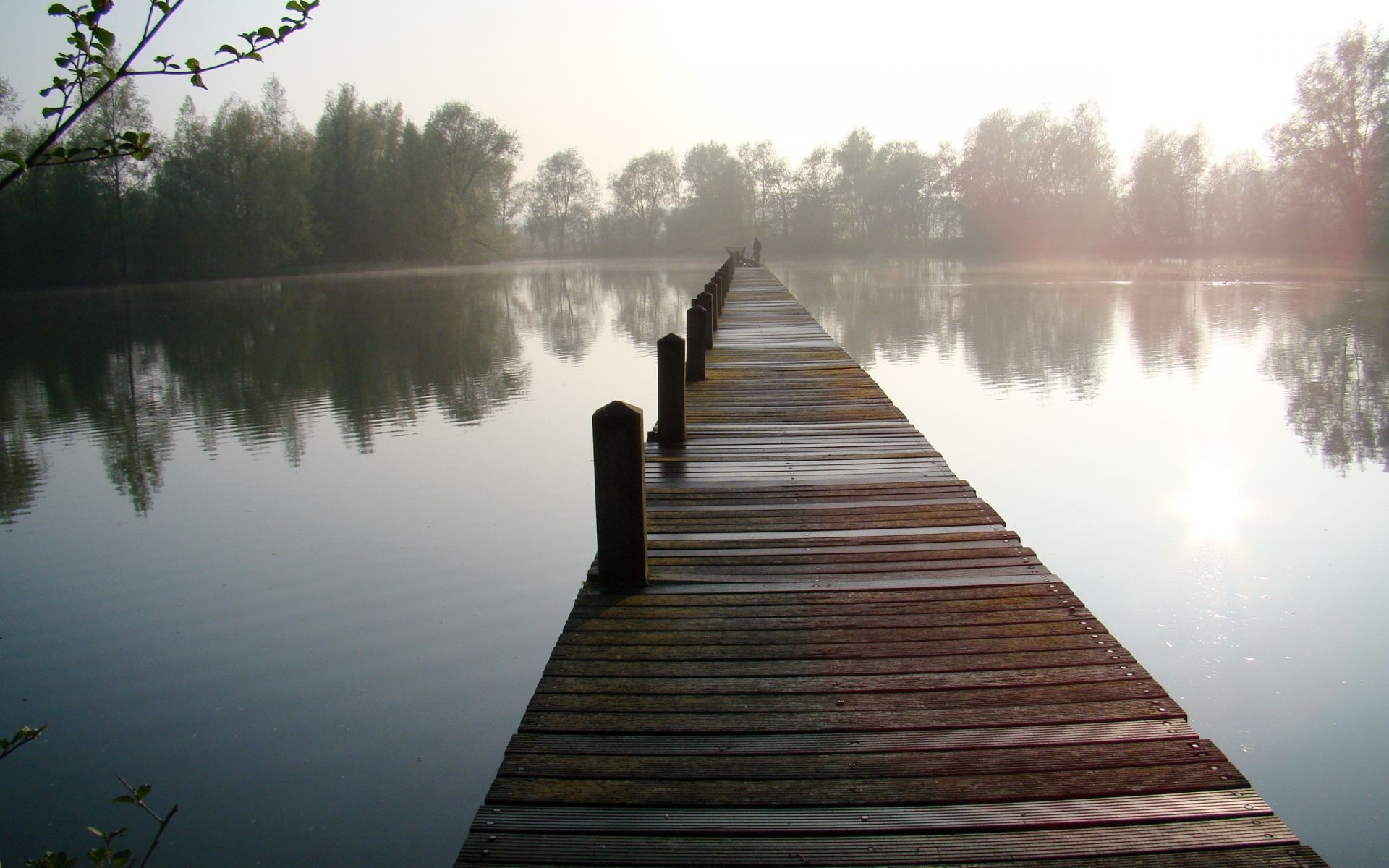 ponts lac eau réflexion aube rivière nature bois paysage ciel arbre pont à l extérieur coucher de soleil lumière jetée voyage soleil promenade