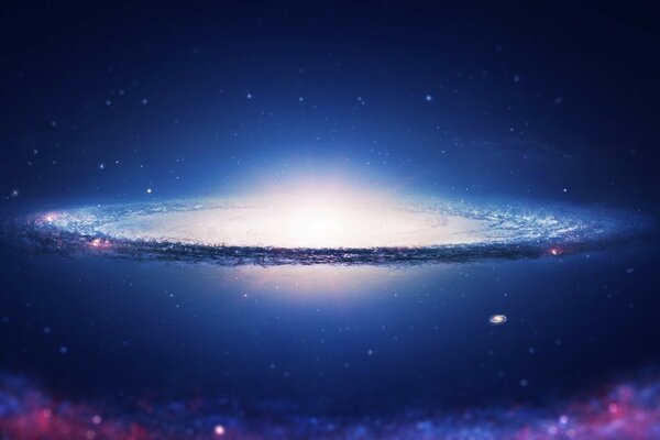 A distant galaxy in an infinite universe