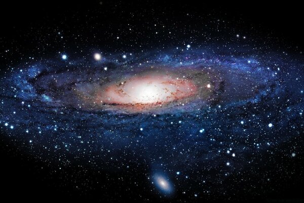 Andromeda nebula in a huge galaxy