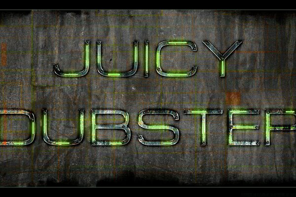 Juicy Dubster auf Stahlhintergrund