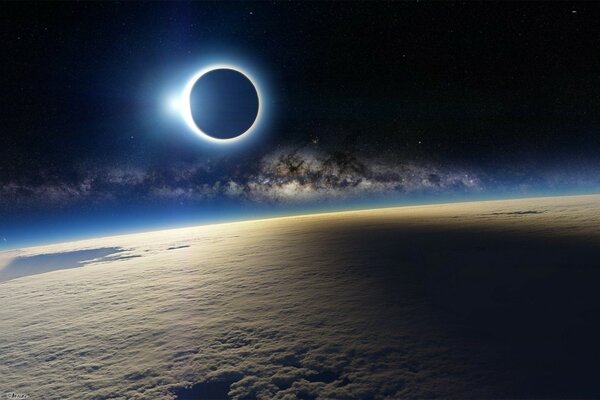 Total solar eclipse in all its glory