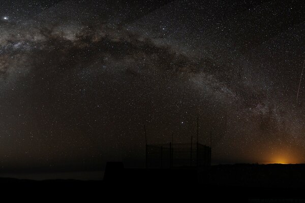 Cielo stellato cupo cosmico