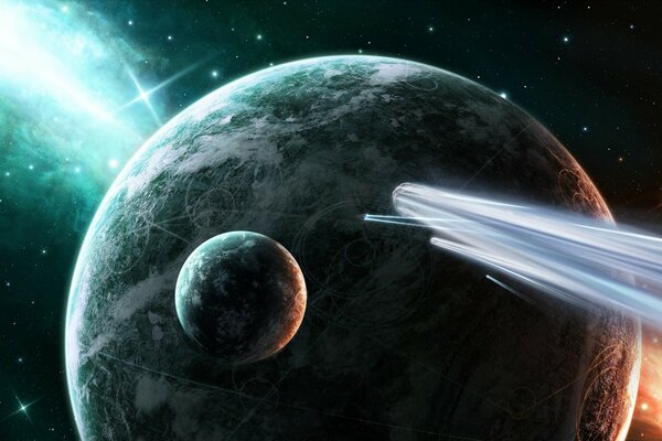 Meteor shower bombards the planetv