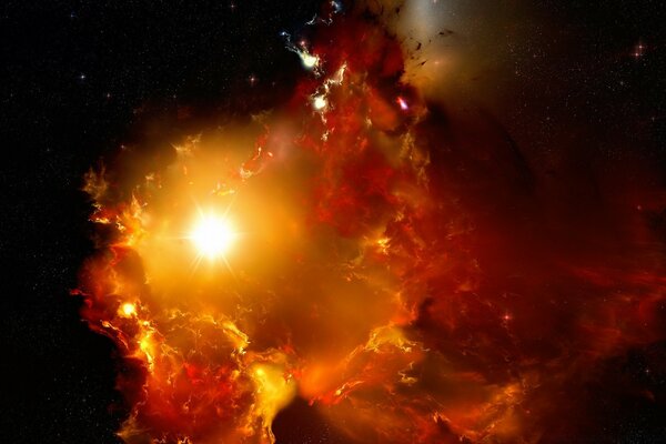 Space, flame and galaxy, isn t it wonderful