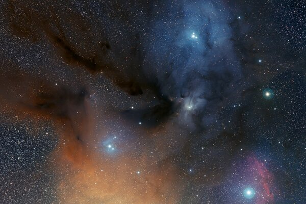 A star nebula in space