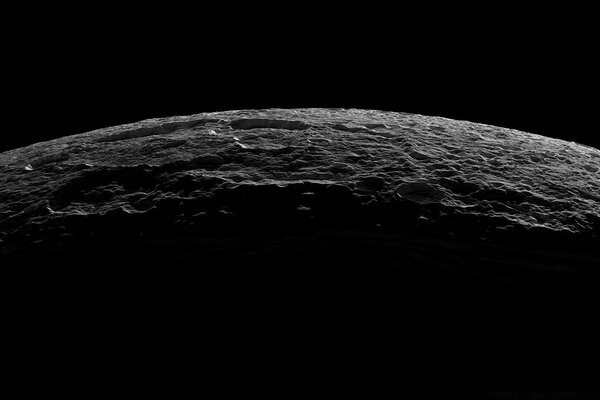 The surface of the dark side of the moon