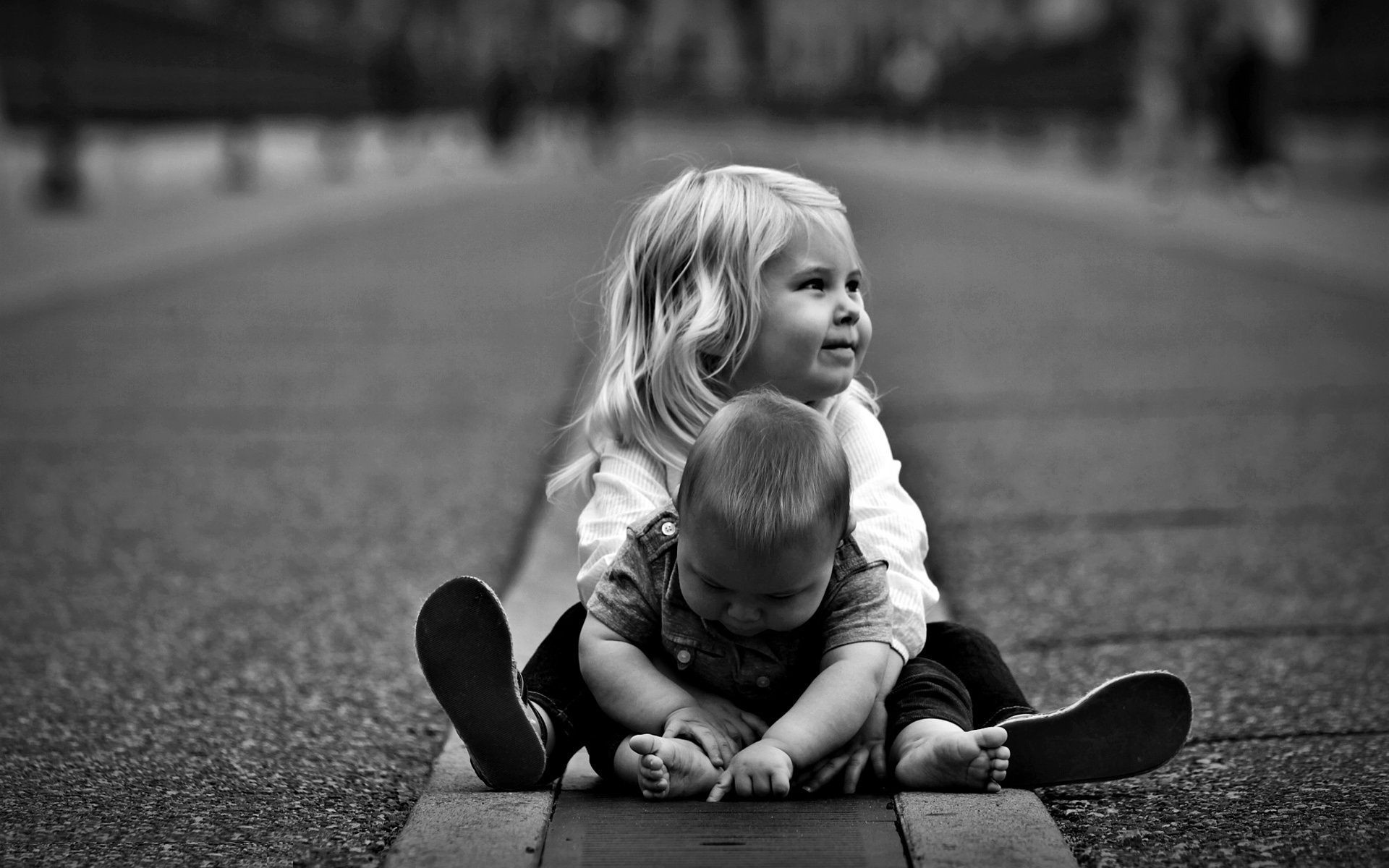 niños niño monocromo calle chica retrato niño parque dos adulto