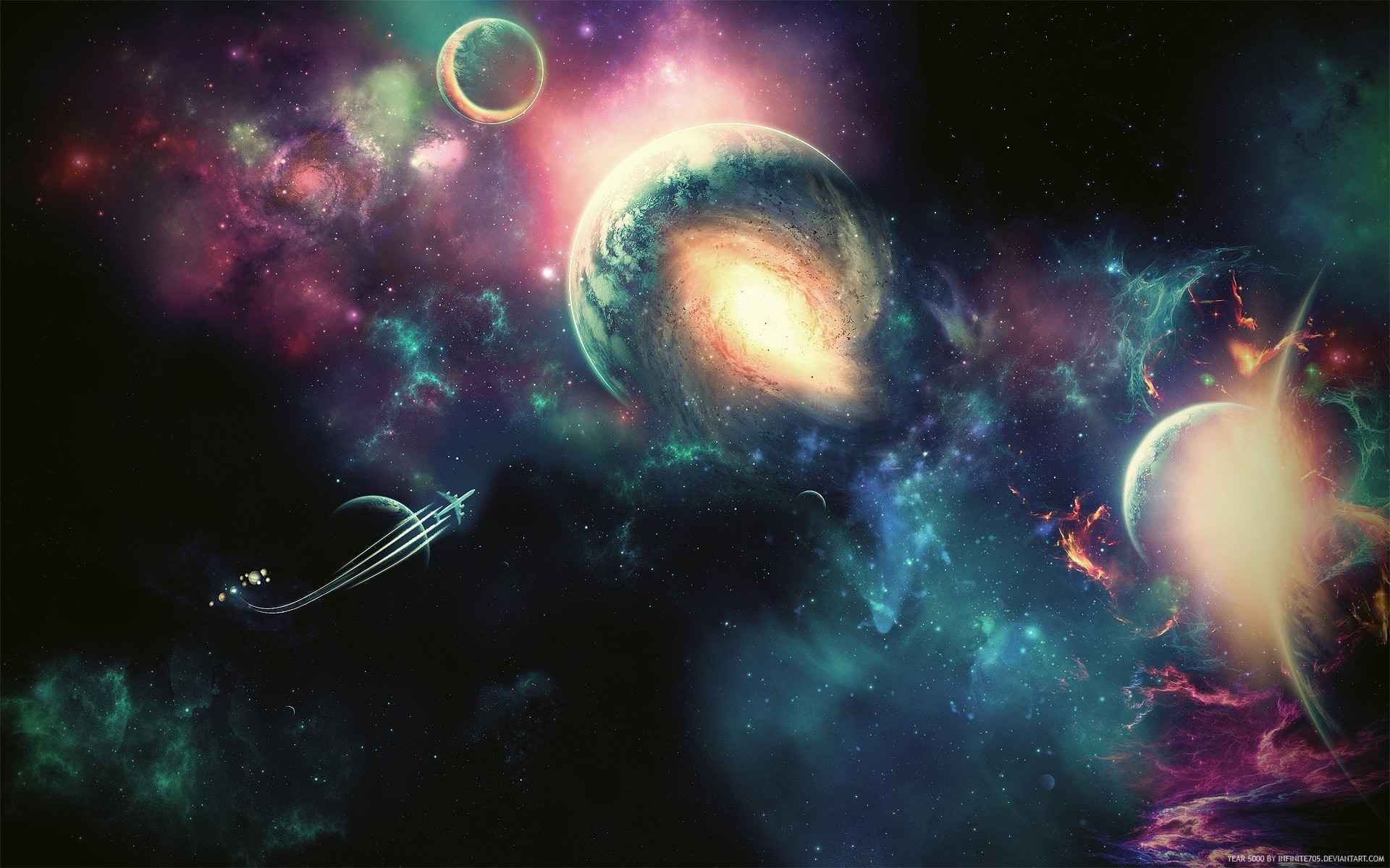 planets astronomy galaxy nebula fantasy moon space surreal cosmos exploration infinity plasma stellar science dream