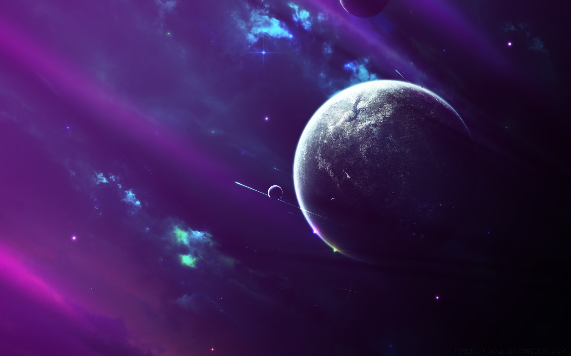 Purple Space Clouds - Phone wallpapers