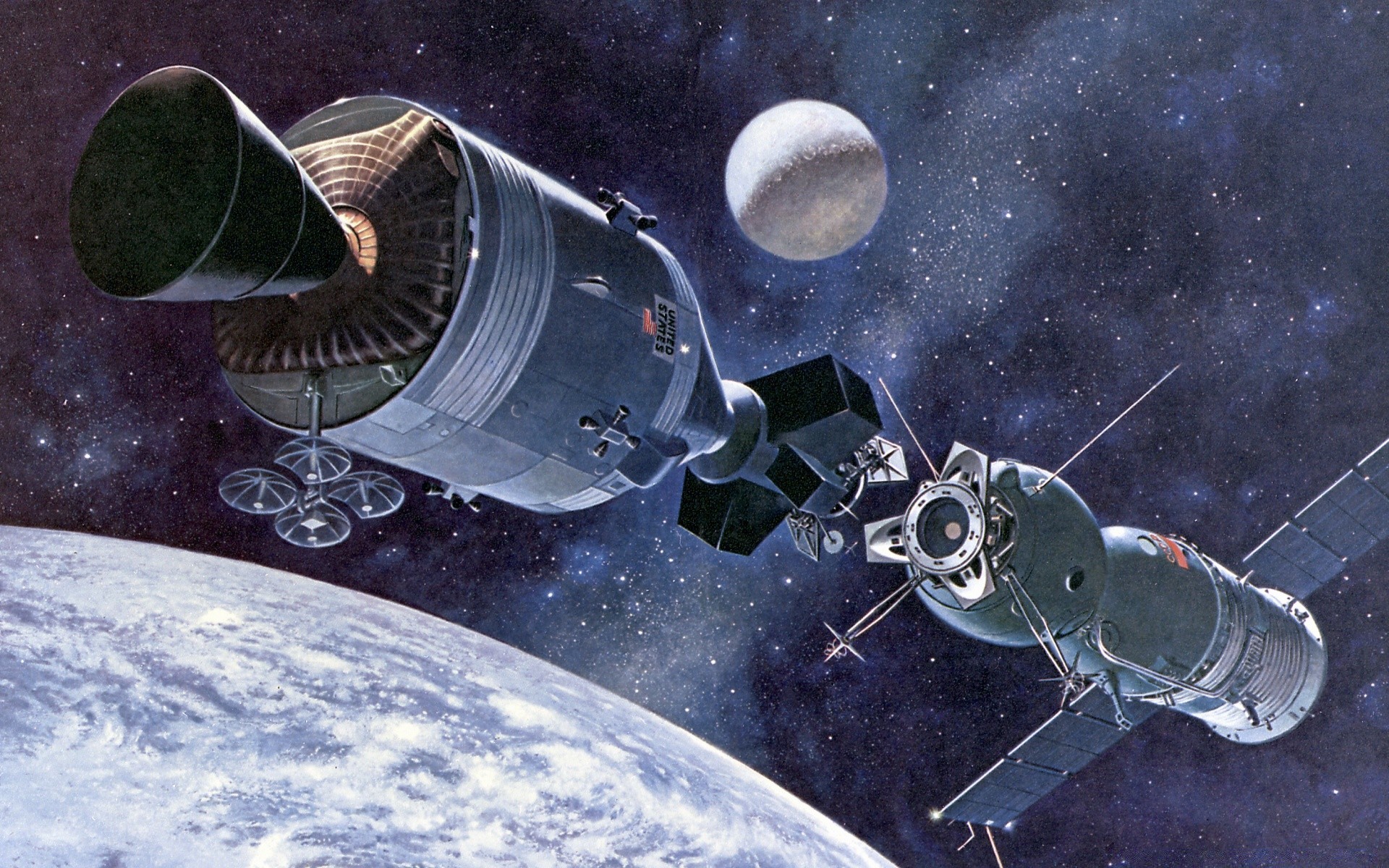 Первые межпланетные полеты. Союз Аполлон космический корабль. Союз Аполлон 1975. Полет Союз Аполлон. Леонов космический корабль Аполлон.