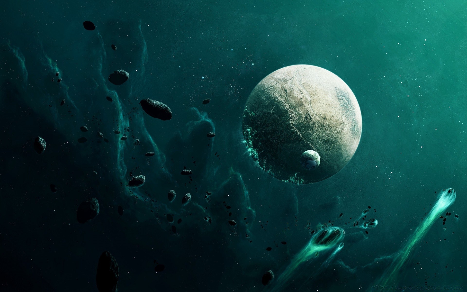 pianeti sott acqua luna meduse bolla esplorazione scienza acqua oceano