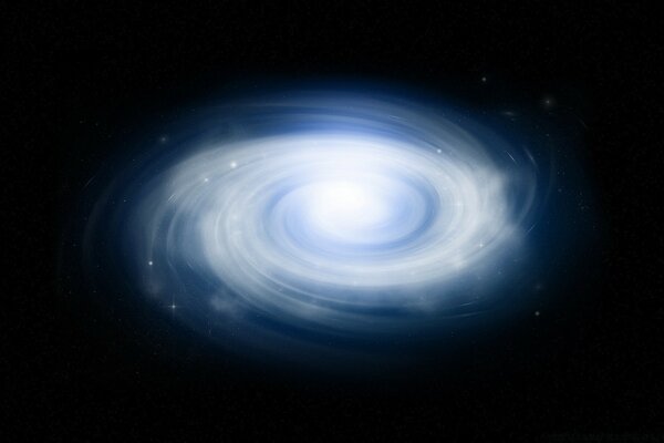 Қара кеңістіктегі әдемі галактика