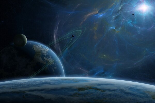 Fascinating picture of planets in space