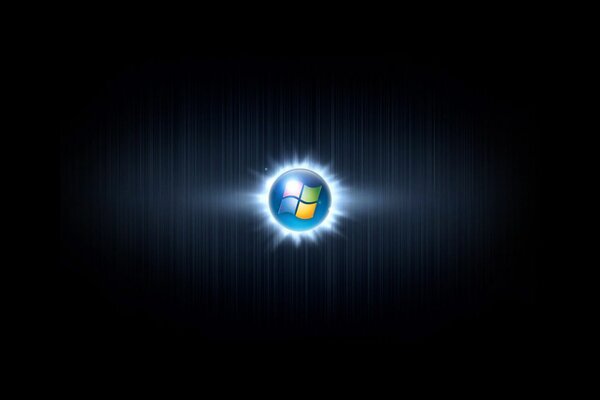 Windows logo on a black background