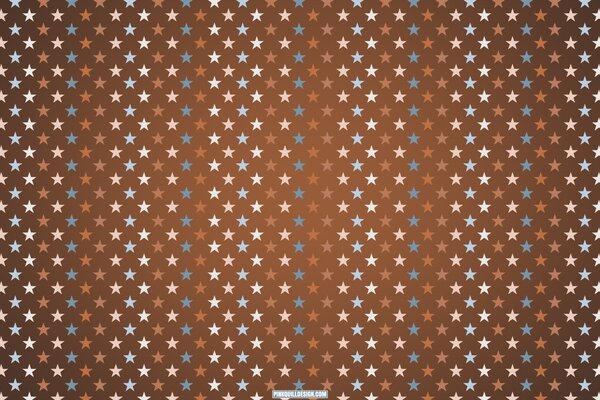 Brown wallpaper with small multicolored stars