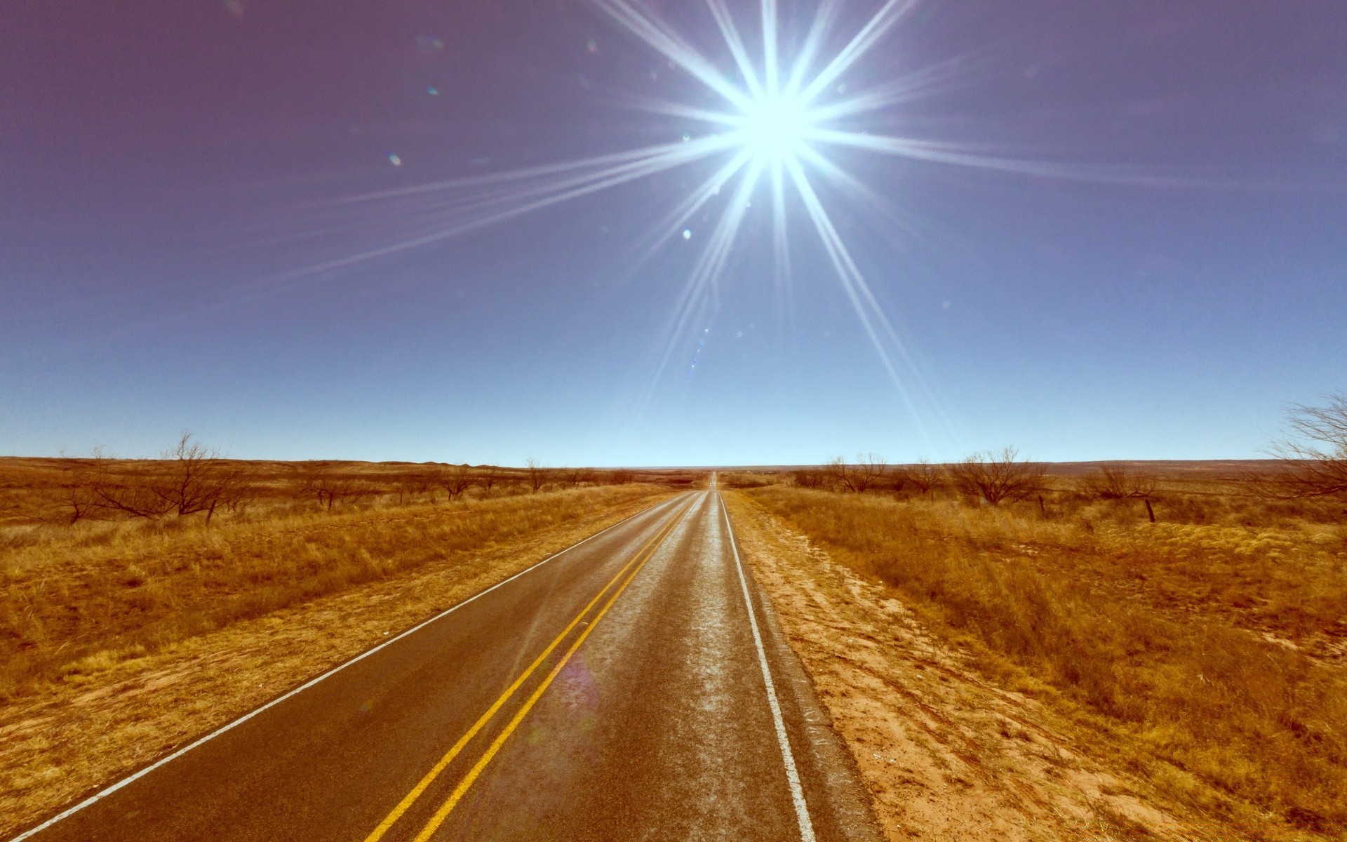 vintage strada paesaggio cielo campo rurale sole guida natura paese autostrada