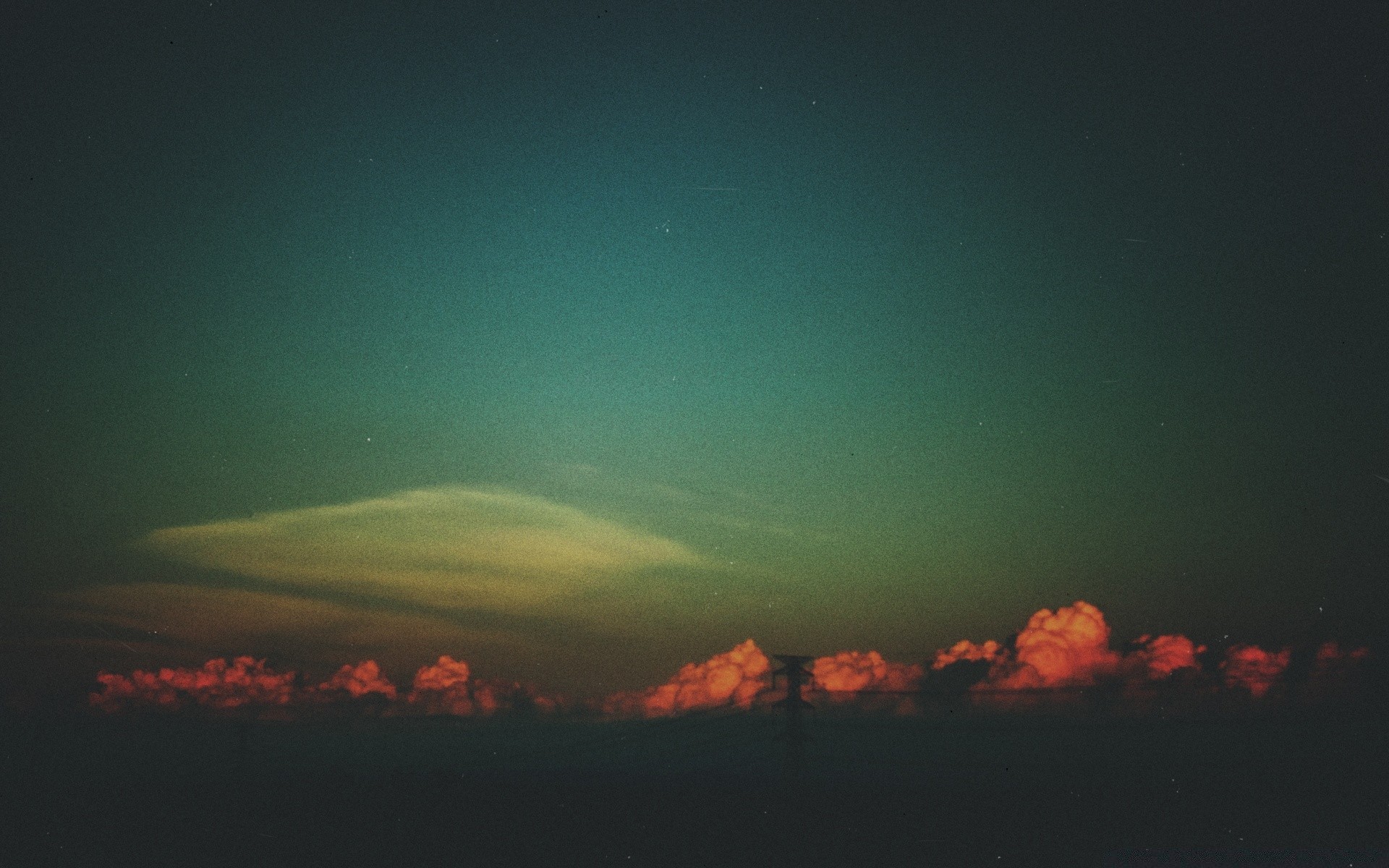 vintage paysage lumière lune ciel soir coucher de soleil mer rétro-éclairé soleil eau lumière du jour tempête astronomie silhouette océan