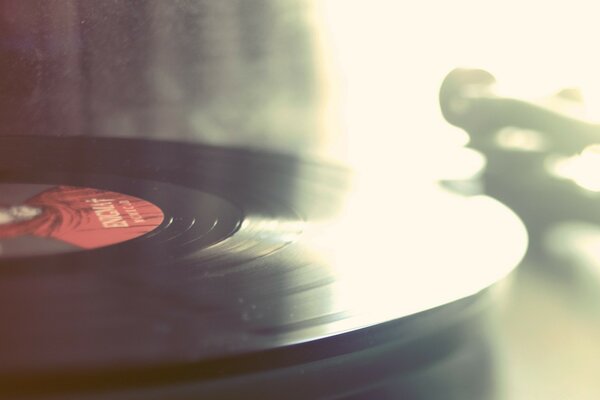 Vinyl record with your favorite music