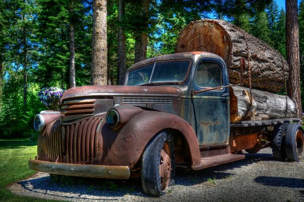 Vintage voiture vieux transport