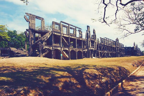 Old ruined building castle