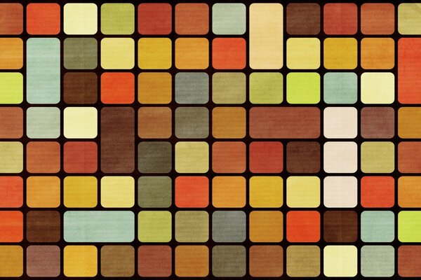 Texture. Pattern. Colorful squares. Vintage