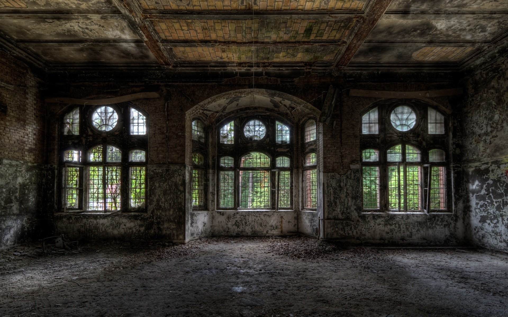 vintage abandonado arquitetura velho casa janelas casa assustador casa decadência dentro de casa falha luz