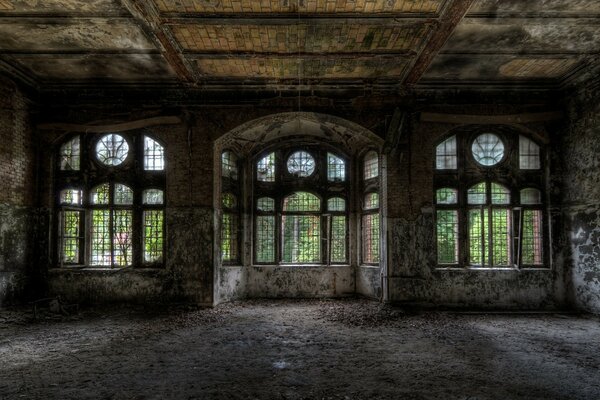 Casa abandonada. Castillo antiguo