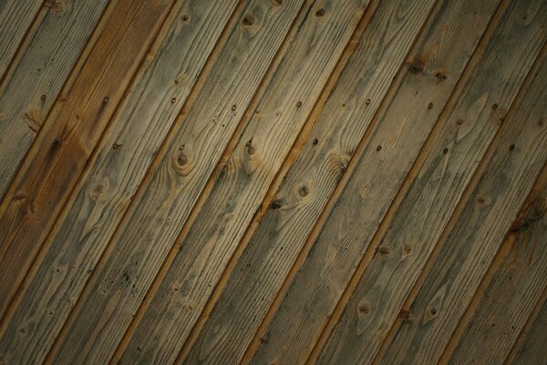 陈年木材。 粗木地板