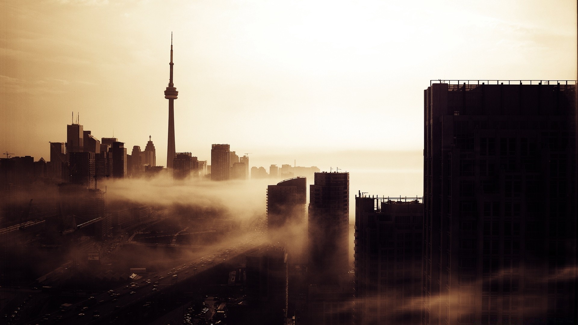 vintage amanhecer pôr do sol névoa ao ar livre cidade silhueta céu arquitetura skyline noite viagem iluminado água smog fumaça arranha-céu névoa crepúsculo poluição