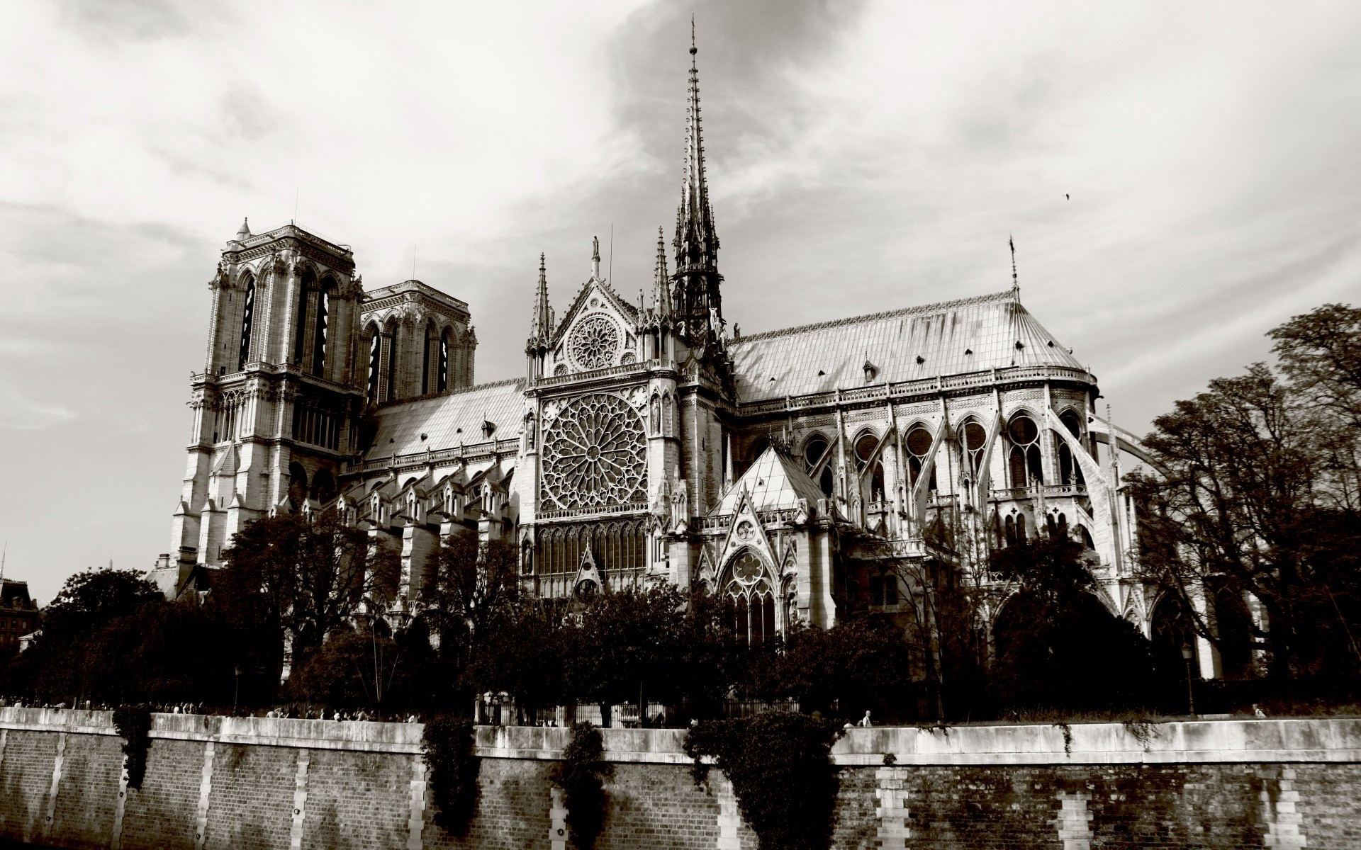 jahrgang architektur fluss reisen haus kathedrale kirche stadt alt religion monochrom brücke wasser wahrzeichen turm denkmal