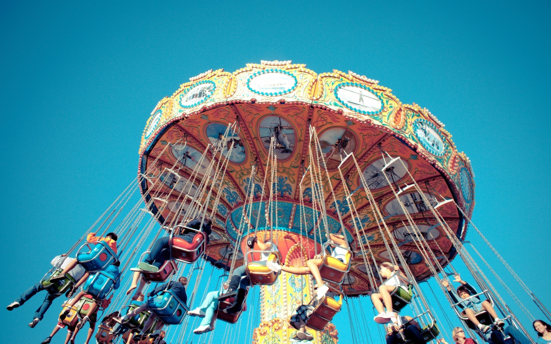 vintage fun entertainment festival carnival carousel travel exhilaration circus art sky sculpture fairground tourism outdoors religion