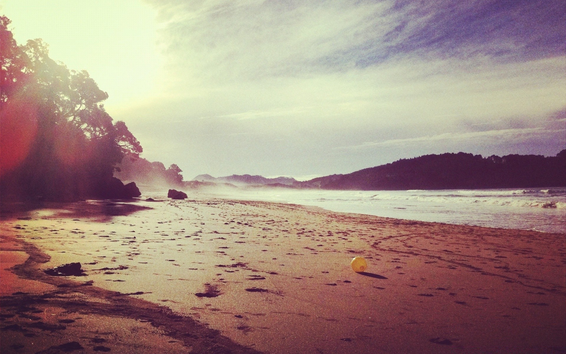 vintage water sunset beach landscape dawn travel sun nature seashore sea sky ocean sand