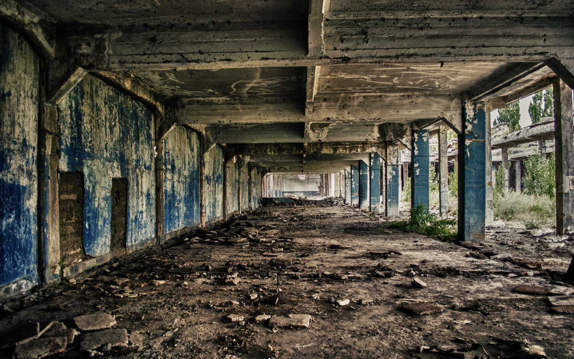 vintage abandonné désintégration cassé sous-développé vieux fantasmagorique architecture maison vide prison sombre rust rouillé maison murs lumière fantôme