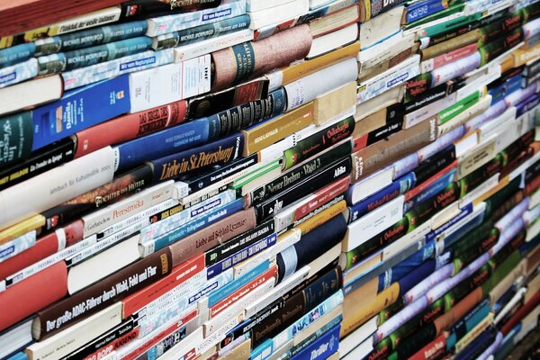 Shelf with lots of books