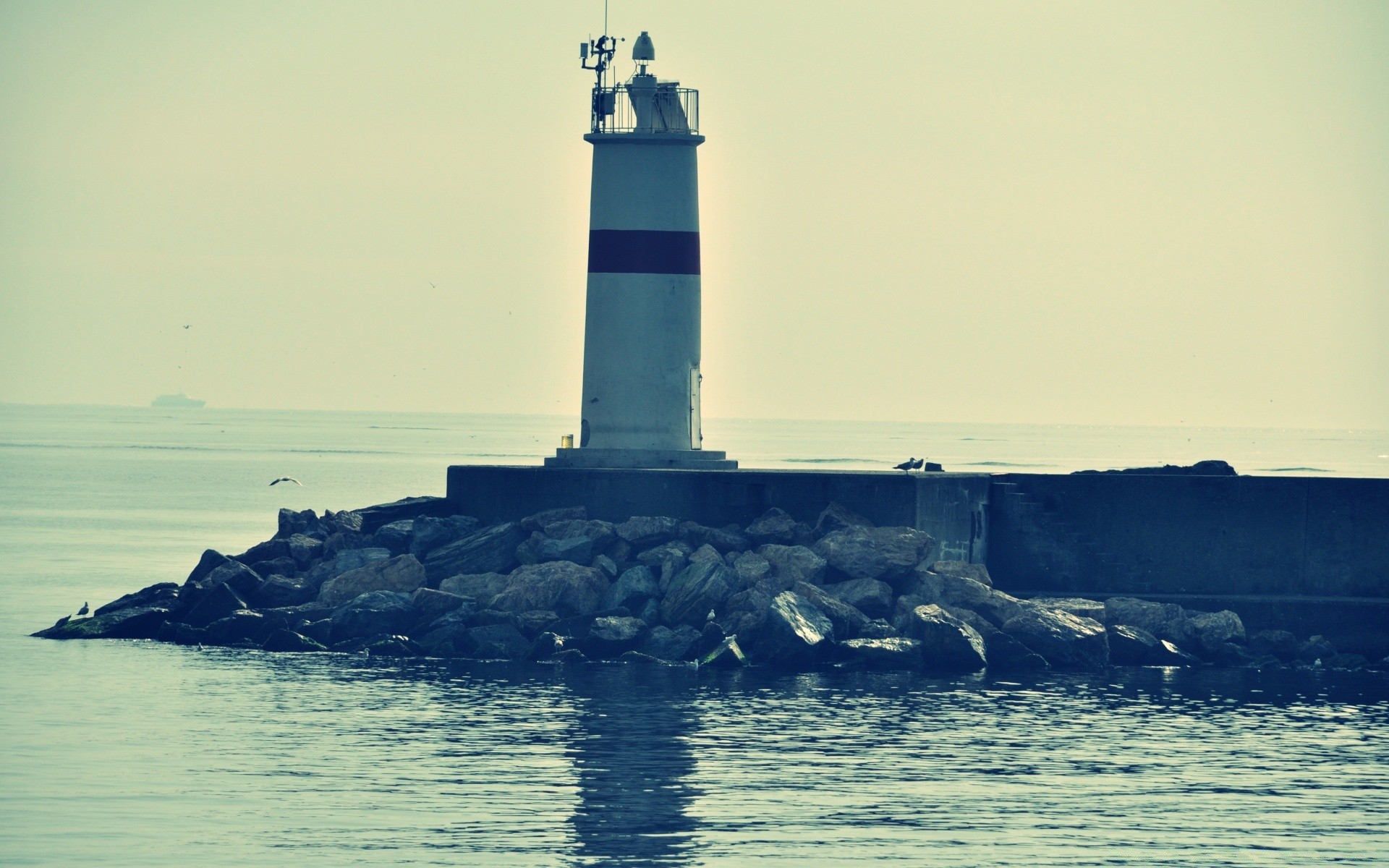 vintage faro acqua mare mare oceano all aperto viaggi tramonto spiaggia cielo alba sera crepuscolo luce luce del giorno paesaggio paesaggio