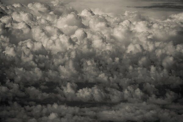 Rétro photo ciel nuageux orageux