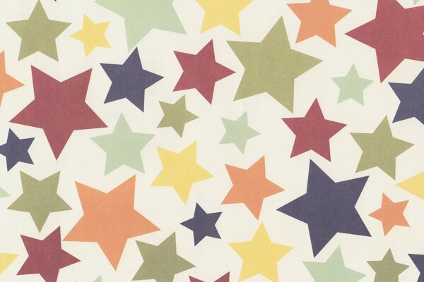 Lots of colorful decorative stars