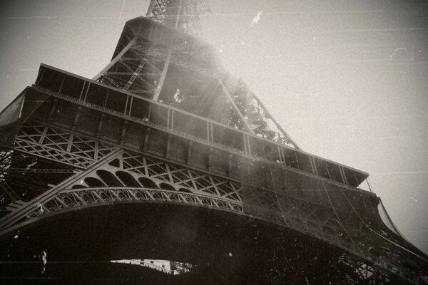 Foto Vintage de la torre Eiffel