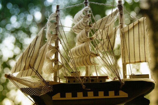 Wooden ship outdoor