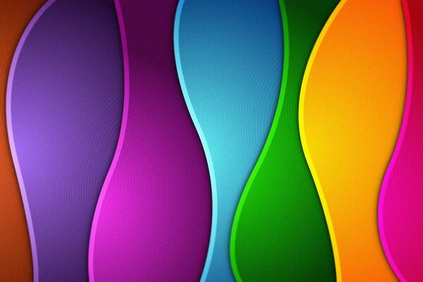 彩虹波主题的抽象