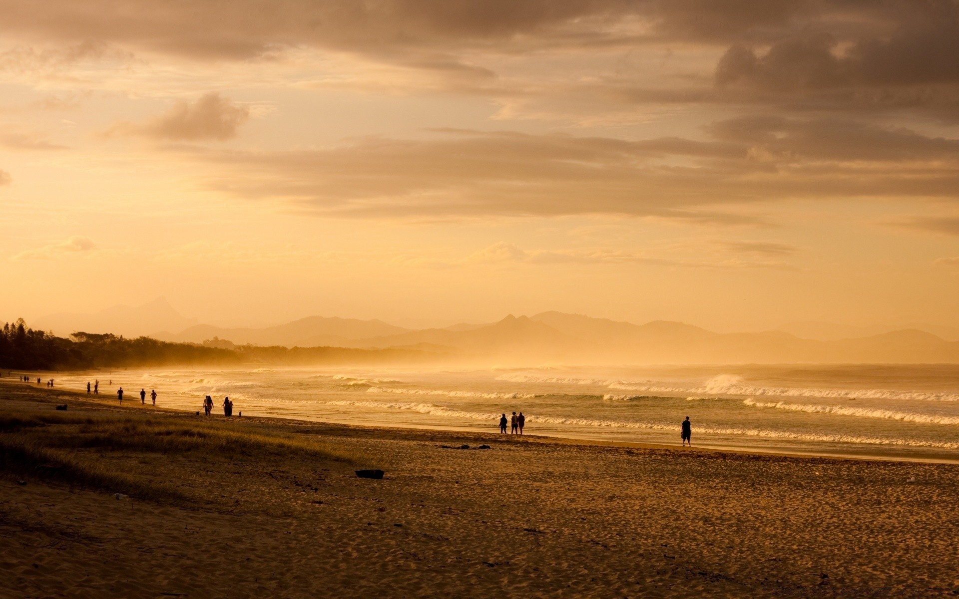 vintage beach sea sunset water ocean dawn landscape sand seashore sun evening seascape sky dusk travel fog lake light nature