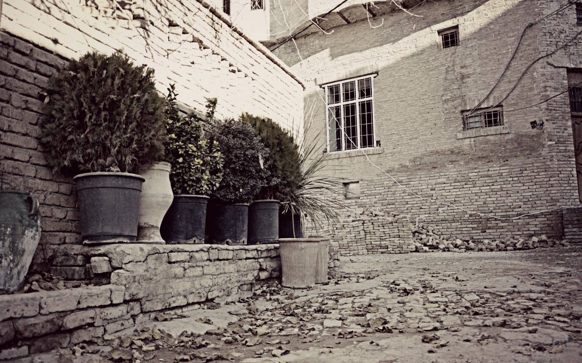 vintage architecture home building monochrome house street wall