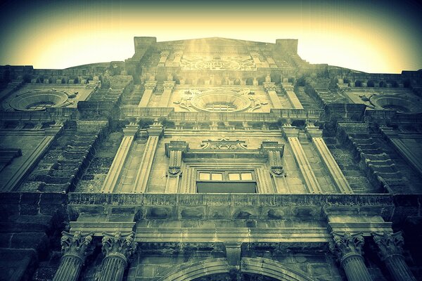 Foto Vintage de un hermoso castillo