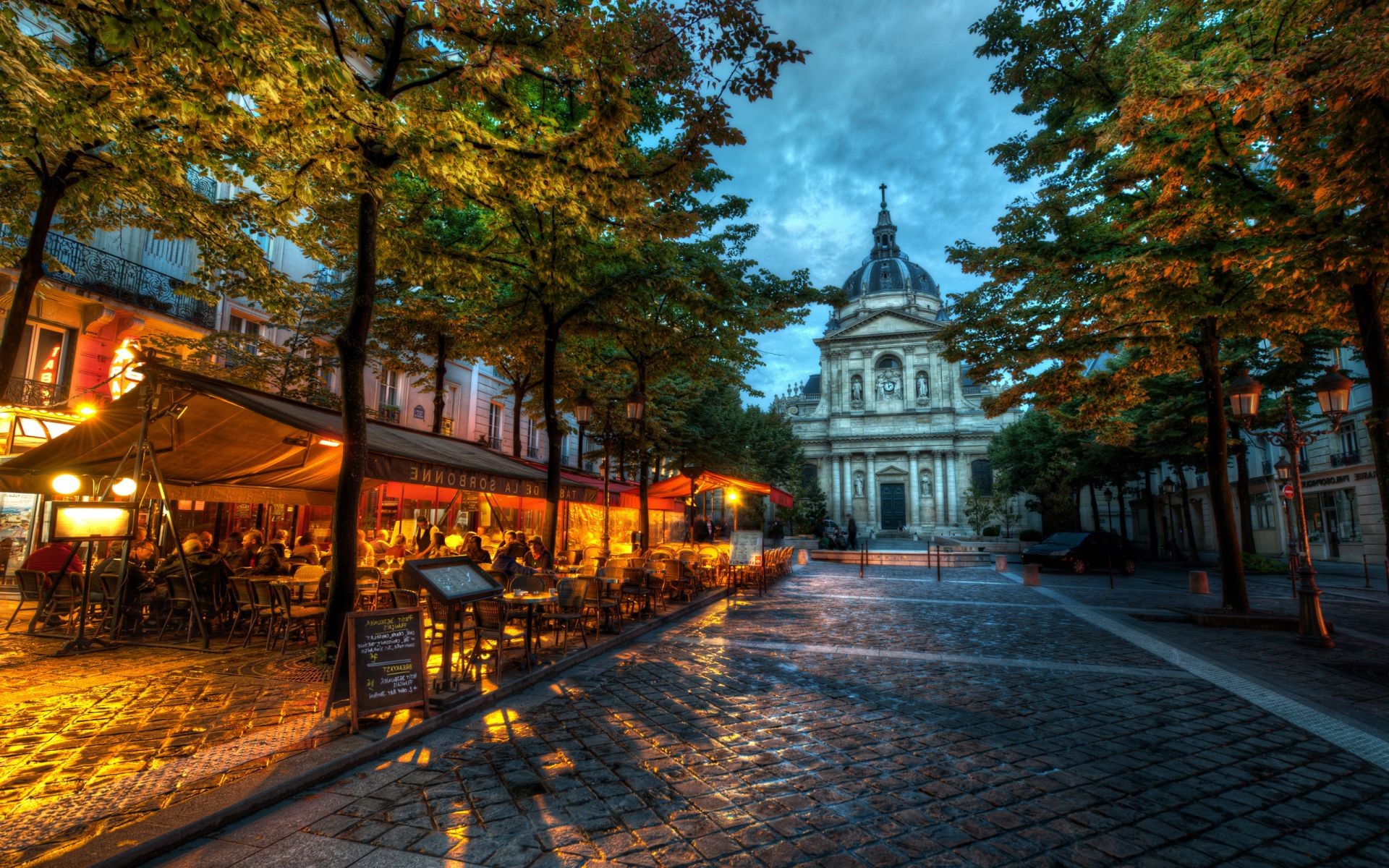 locks street city fall architecture travel building outdoors tree road urban