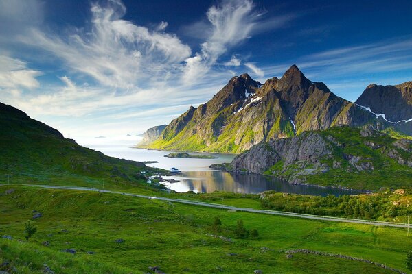 Sehr schöne Berglandschaft