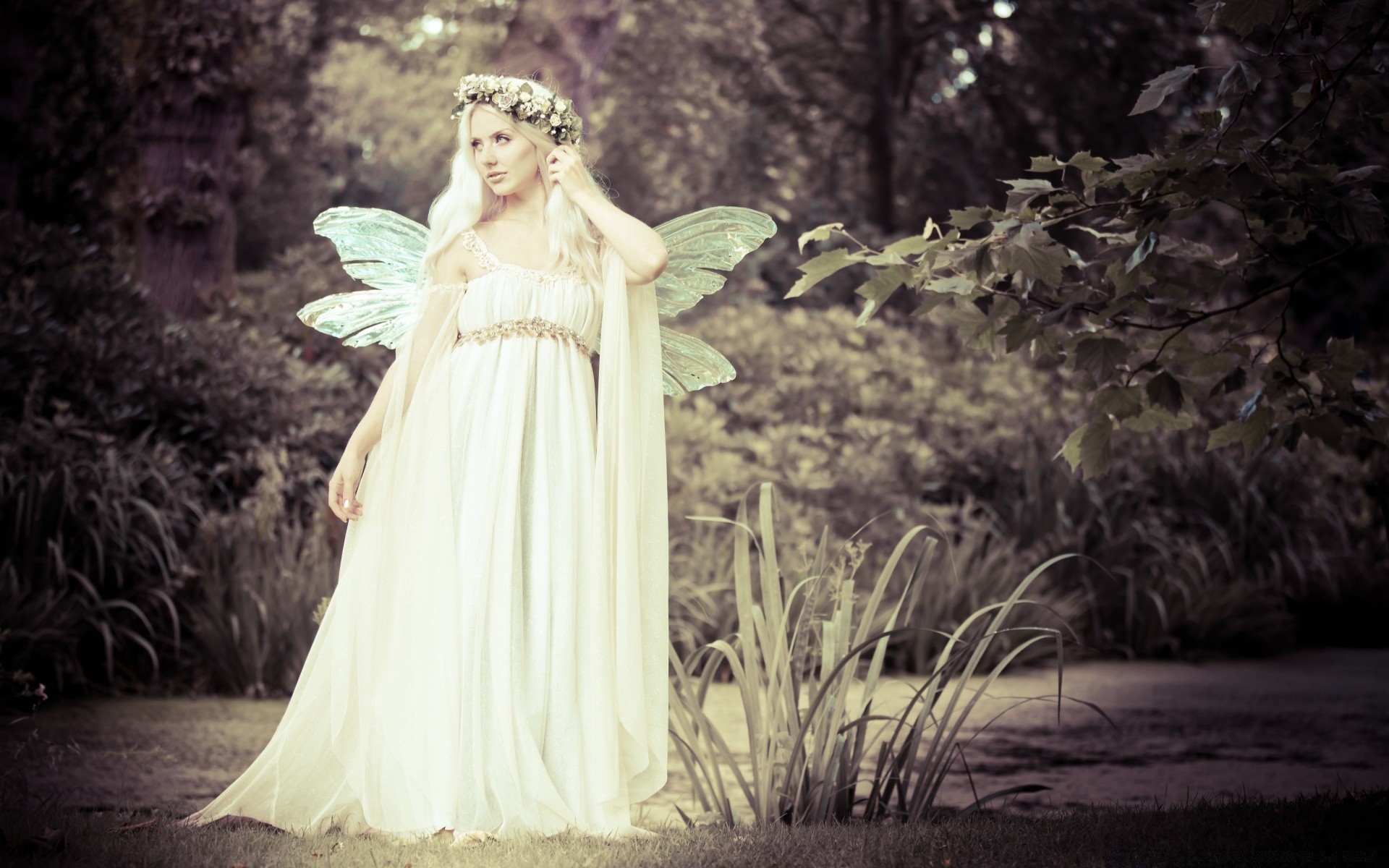 vintage hochzeit frau erwachsener porträt braut ein kleid schleier mode mädchen schön kunst