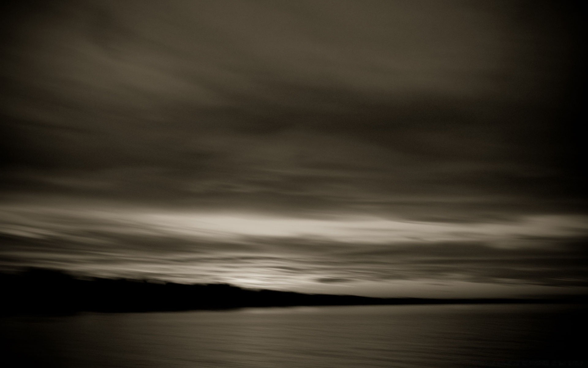 annata tramonto paesaggio cielo tempesta luna sera mare acqua lago spiaggia scuro monocromatico oceano riflessione alba crepuscolo luce arte sole