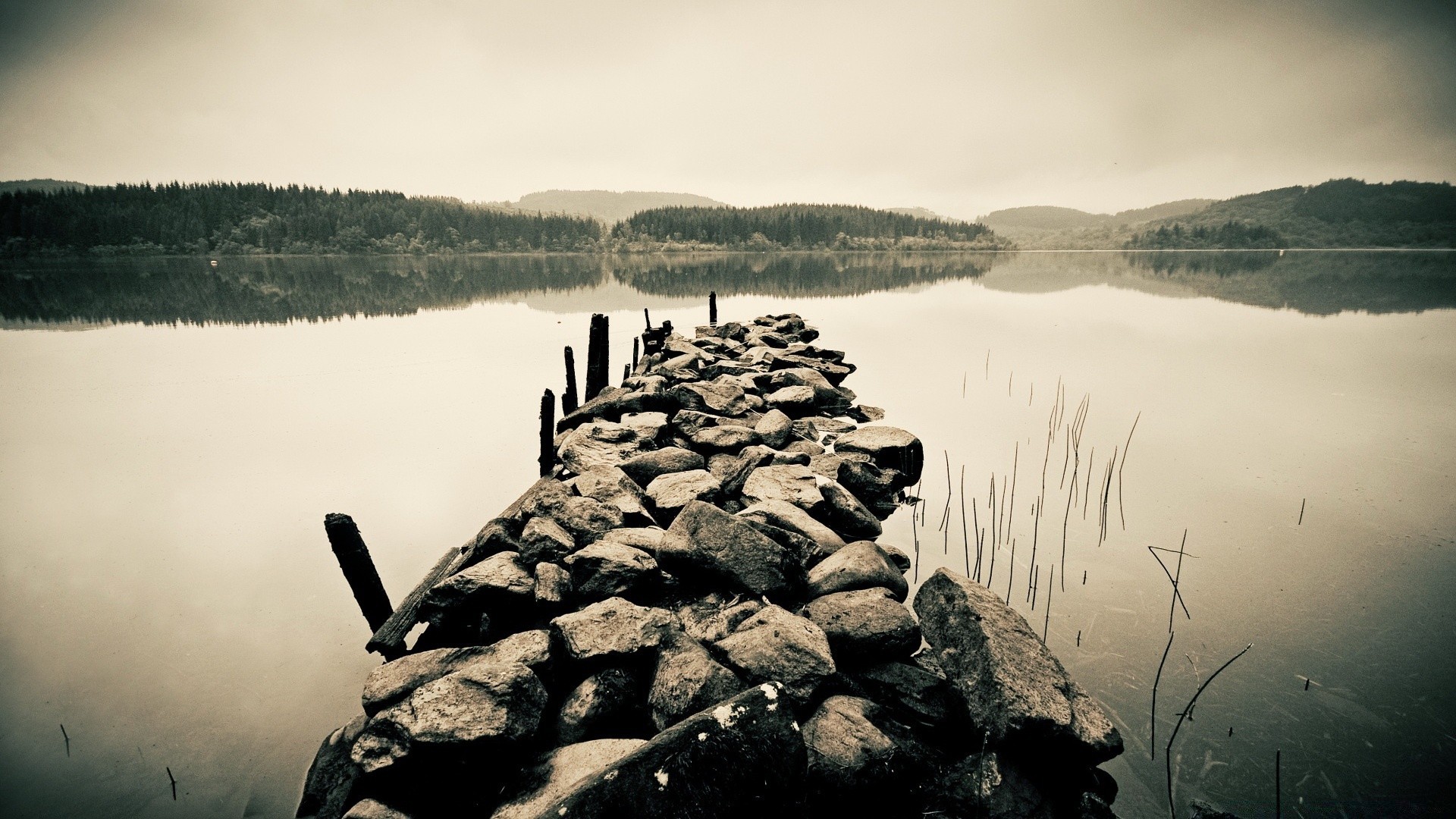 vintage water sea dawn sunset lake landscape beach sky seashore rock composure ocean travel nature reflection dusk outdoors evening fog