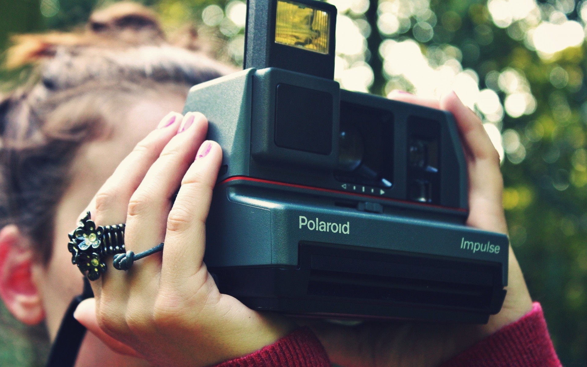 vintage woman outdoors one man telephone technology adult blur