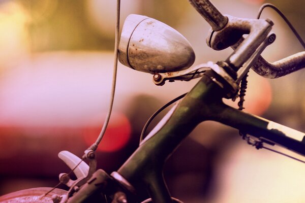 Bicycle photo on a blurry background